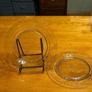 Vtg. Salad Plates (Wheat/Flower) 2